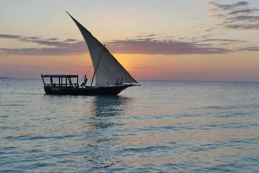 Wasini island sun set dhow cruise Wasini Island dhow cruise tour
