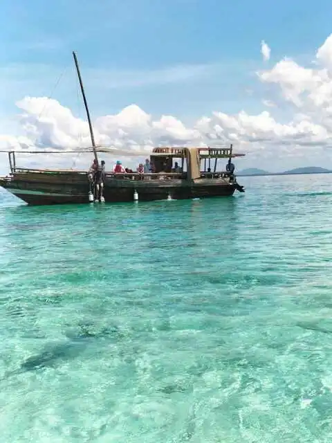 Traditional dhow boat ride at Wasini Island – Explore Kisite Marine Park