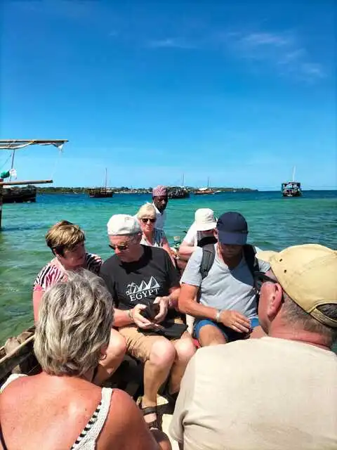 Boat ride across Wasini Island with scenic ocean views in Kenya